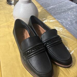 Denver Hayes Black Leather Shoes